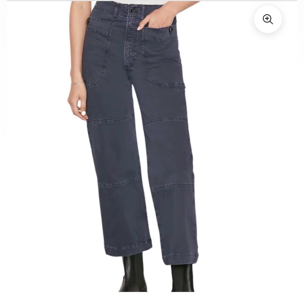 FRAME Charcoal Oversized Utility Pant Size 32 - Picture 2 of 9
